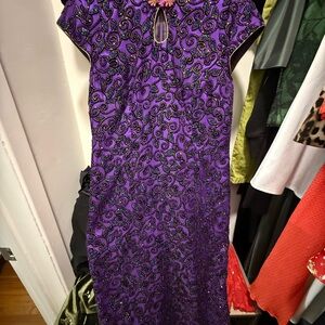 Glitter purple dress